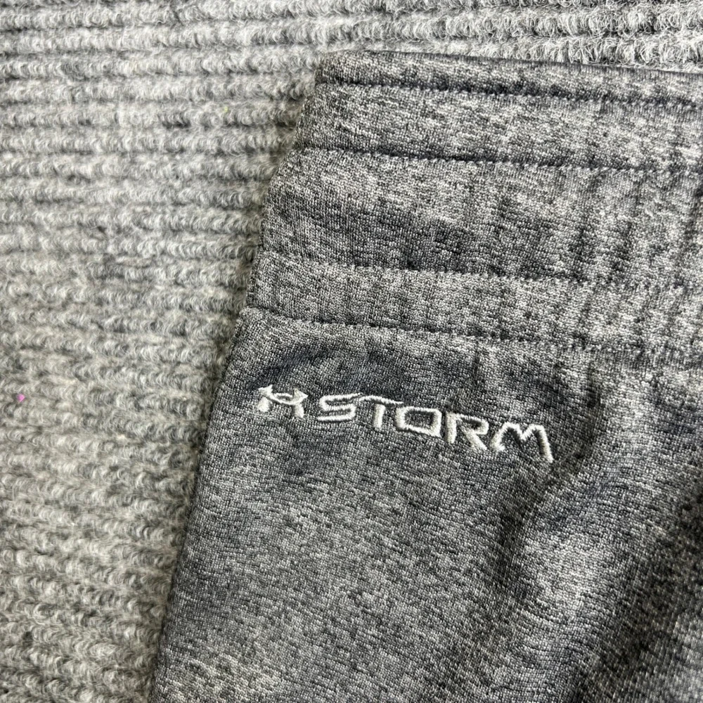 Under Armour Storm Gray Heather Semi-Fitted Wide Leg Sweatpants Womens Medium